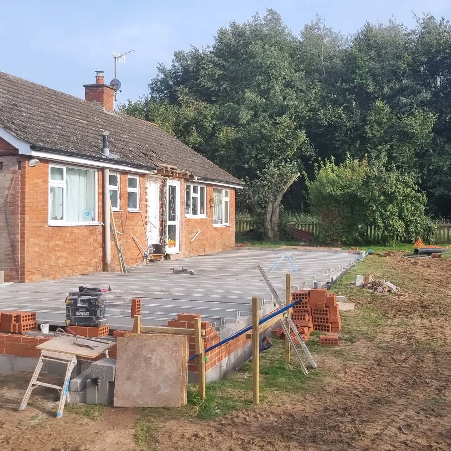 Bungalow Extension Foundations & Beam-and-Block